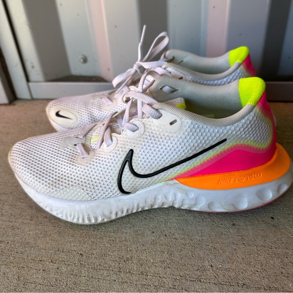 Nike Shoes - Nike Renew Run Shoes Women Size 9 White Pink Blast Mesh Running Sneaker